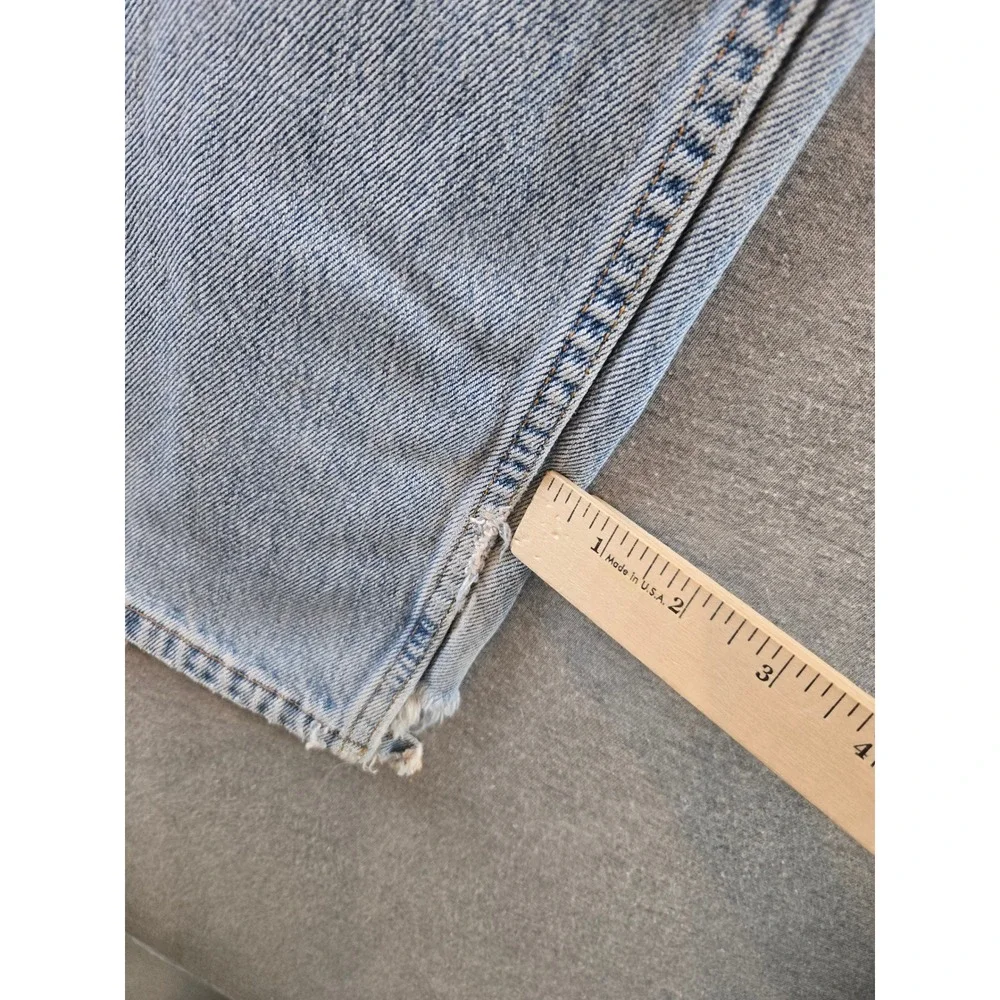 Vintage‎ Levi's 505 Jeans Mens W34 L30 Light Wash 1999 Straight Distressed 90s